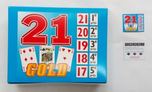 Tegenhanger het dossier het spoor Spel 21 en Loterijspellen